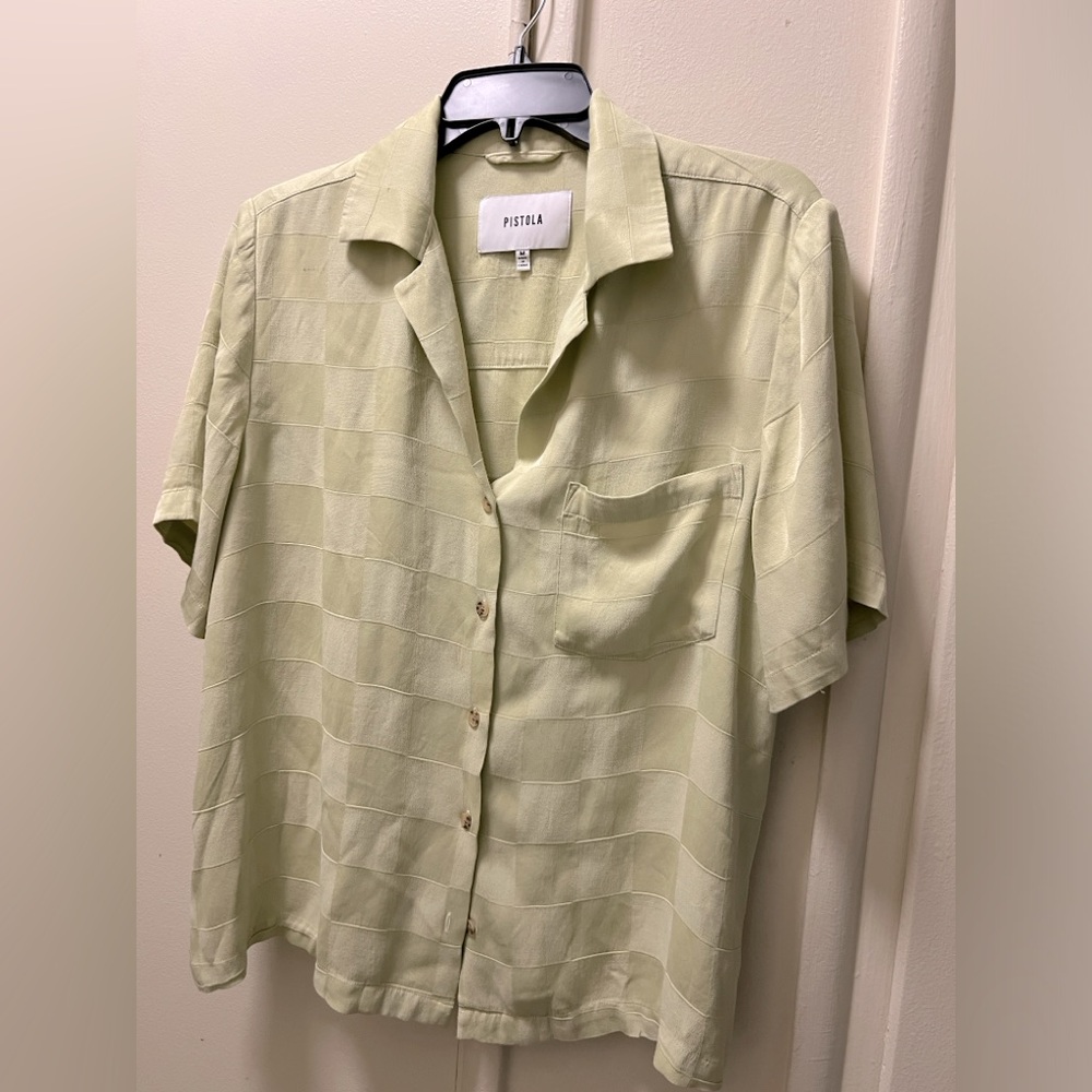 Pistola Lucy Top in Citron Grid
